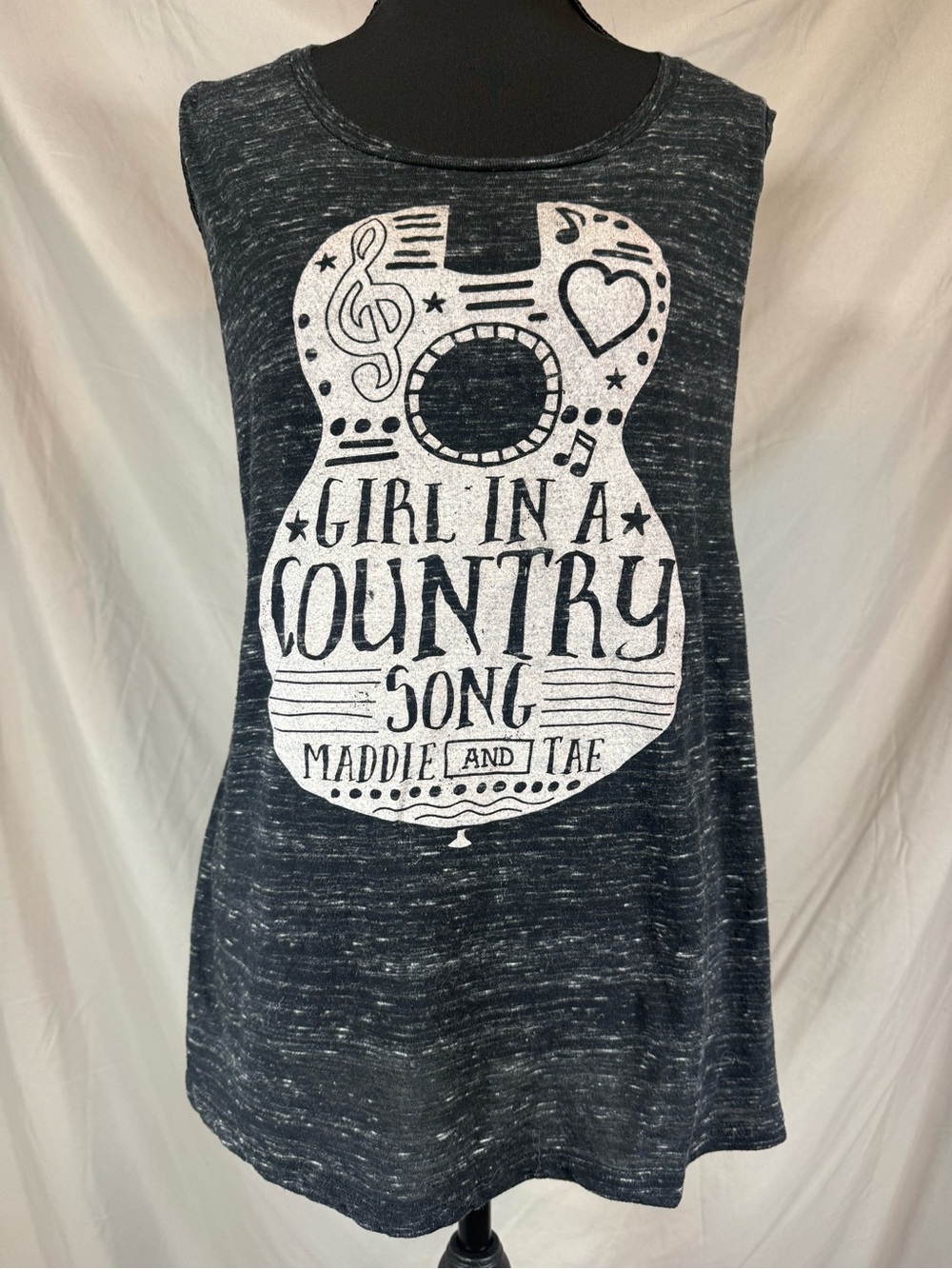 Bella + Canvas “Girl in a Country Song” Graphic Tank Top- Black- Size Large